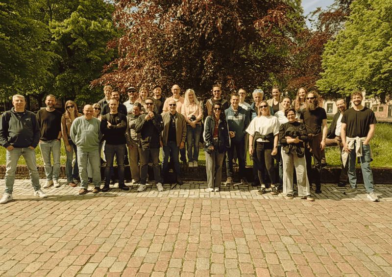 Groep die een op maat gemaakte Hunt speelde